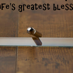 Personalised Family Photo Keepsake Gift Glass Plaque With Sentiment