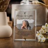 Personalised Exclusive Sympathy Photo Keepsake Gift Glass Plaque Bereavement, Memorial Gift