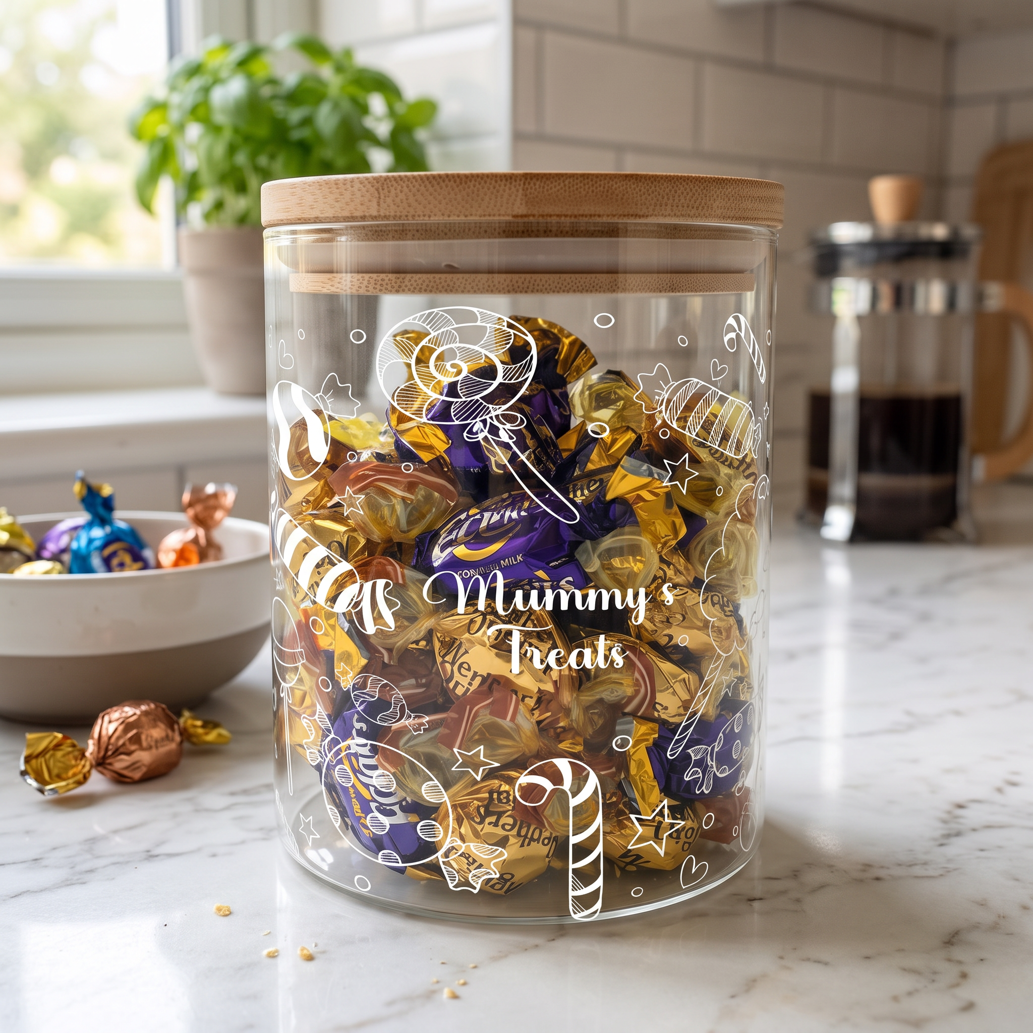Personalised Candy Jar with name and Candy Gift For Any Occasion personalised photo frames ukgiftstoreonline