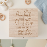 Personalised baby Memory Box Gift With birth Details Dinosaur Design Personalised baby gifts ukgiftstoreonline