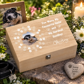 Pet Memorial Keepsake Box, Wooden Photo Memory Gift For Pet Lovers Keepsake Memory Box ukgiftstoreonline Large