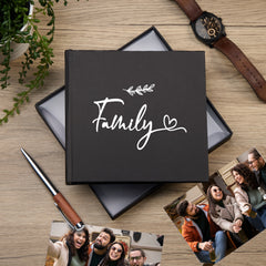 Family Black Photo Album Gift Album 50 x 6"x4"