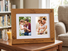 Dad In Loving Memory Photo Frame Double 6x4 Inch Personalised Photo Frame ukgiftstoreonline
