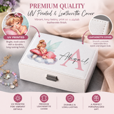 Personalised Girls Fairy On Cloud Large Jewellery Box Gift Customized Personalised Jewellery Box ukgiftstoreonline