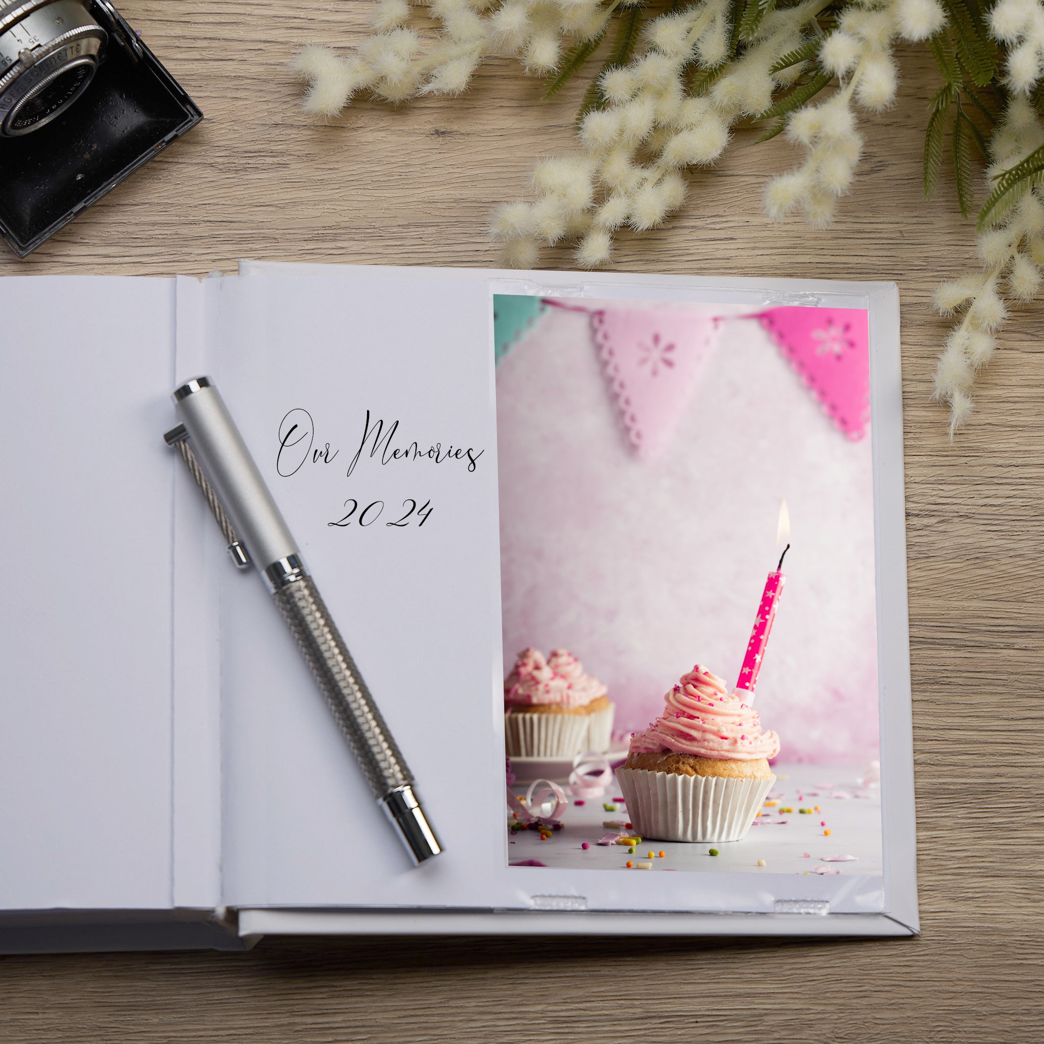 50th Birthday White Photo Album Gift For Her 50 x 6" x 4" Photos photo album ukgiftstoreonline