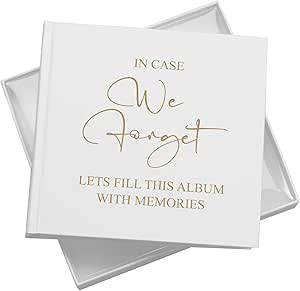 In Case We Forget Memory Photo Album For 50 x 6 by 4 Photos In White Pack of 5 Wholesale Trade photo album ukgiftstoreonline