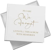 In Case We Forget Memory Photo Album For 50 x 6 by 4 Photos In White Pack of 5 Wholesale Trade photo album ukgiftstoreonline