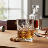 Engraved Retirement Crystal Cut Whiskey Glass Gift Personalised Whiskey Glass ukgiftstoreonline