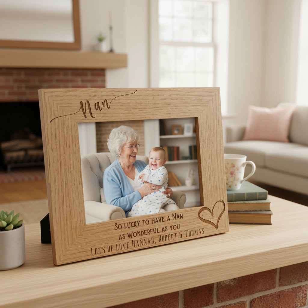 Personalised Nan As Wonderful As You Engraved Wooden Photo Frame gift Nan Photo Frame ukgiftstoreonline