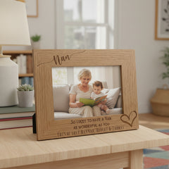 Personalised Nan As Wonderful As You Engraved Wooden Photo Frame gift Nan Photo Frame ukgiftstoreonline 8 x 10 Inch