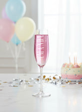 Personalised Birthday Champagne Flute Prosecco Glass Any Name and Year Personalised Birthday Gift ukgiftstoreonline