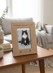 Personalised Cat Photo Frame All You Need Is Love And A Cat Dog or Cat Photo Album ukgiftstoreonline