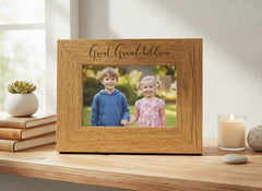 Great Grandchildren Engraved Wooden finish Photo Frame Grandchildren Photo Frame ukgiftstoreonline