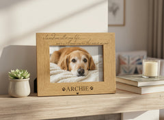 Personalised Pet Remembrance Engraved Wooden Photo Frame I Loved You For All Your Life Pet Photo Frame ukgiftstoreonline