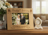 Personalised 50th Wedding Anniversary Wooden Engraved Photo Frame Gift wedding photo frame ukgiftstoreonline