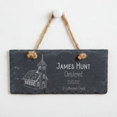 Personalised Engraved Christening Slate Stone Plaque Keepsake Gift Personalised Slates ukgiftstoreonline