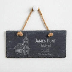 Personalised Engraved Christening Slate Stone Plaque Keepsake Gift Personalised Slates ukgiftstoreonline