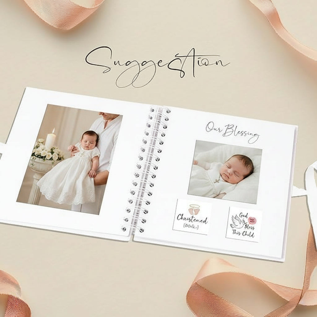 Personalised Our Christening Guest Book, Photo Album or Scrapbook Scrapbook ukgiftstoreonline