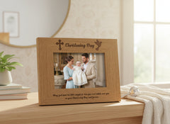 Christening Day Engraved Wooden Photo Frame Gift Christening Photo Frame ukgiftstoreonline