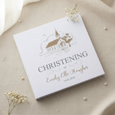 Large Book Bound Personalised Christening Photo Album With Church photo album ukgiftstoreonline