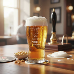 21st Birthday Personalised Beer Glasses Gift for Him personalised beer glasses ukgiftstoreonline