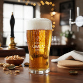 90th Birthday Personalised Beer Glasses Gift for Him with Star Design personalised beer glasses ukgiftstoreonline