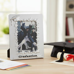 Satin Silver Graduation Photo Frame For 6x4 Photo ukgiftstoreonline