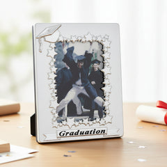 Satin Silver Graduation Photo Frame For 6x4 Photo ukgiftstoreonline