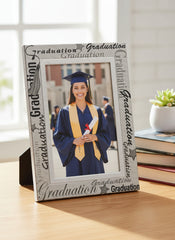 Aluminium Graduation Photo Frame For 6x4 Photo With Text ukgiftstoreonline
