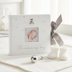 Christening Day Photo Album Gift With Raised Icons Boxed 50 x 6"x4" Photos Christening Photo Album ukgiftstoreonline