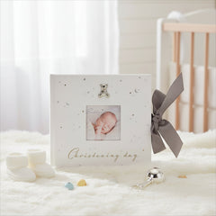 Christening Day Photo Album Gift With Raised Icons Boxed 50 x 6"x4" Photos Christening Photo Album ukgiftstoreonline