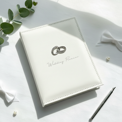 Beautiful Suede Wedding Planner Organiser gift For Newly Engaged Couples Personalised Wedding Gift ukgiftstoreonline