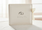 Wedding Photo Album – Luxury Suede Keepsake Gift With 3D Rings & Ribbon Closure wedding photo album ukgiftstoreonline