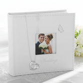 Beautiful Wedding Photo Picture Album With 3D Rings In Box 80 x 6 x 4 Photo Album ukgiftstoreonline