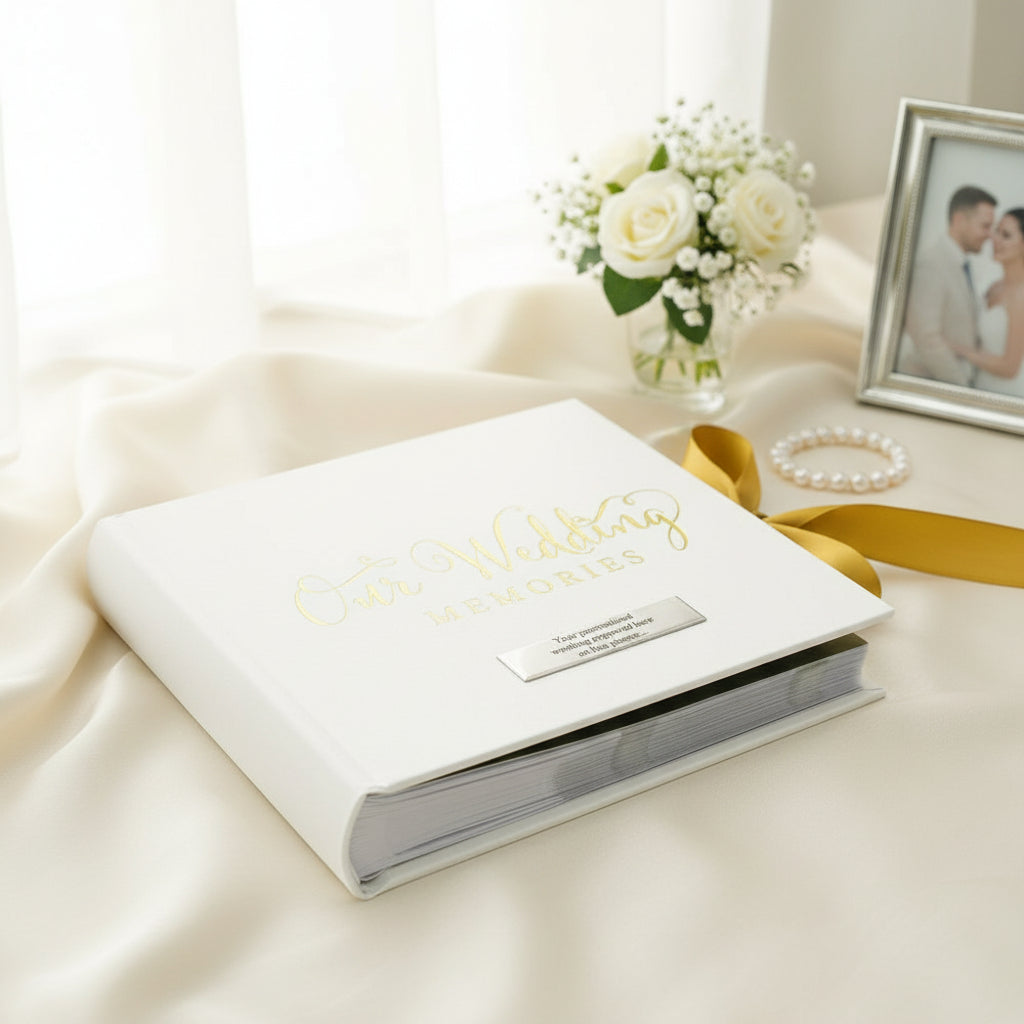 Personalised Wedding Photo Album 80 6x4" with verse design Gift wedding photo album ukgiftstoreonline