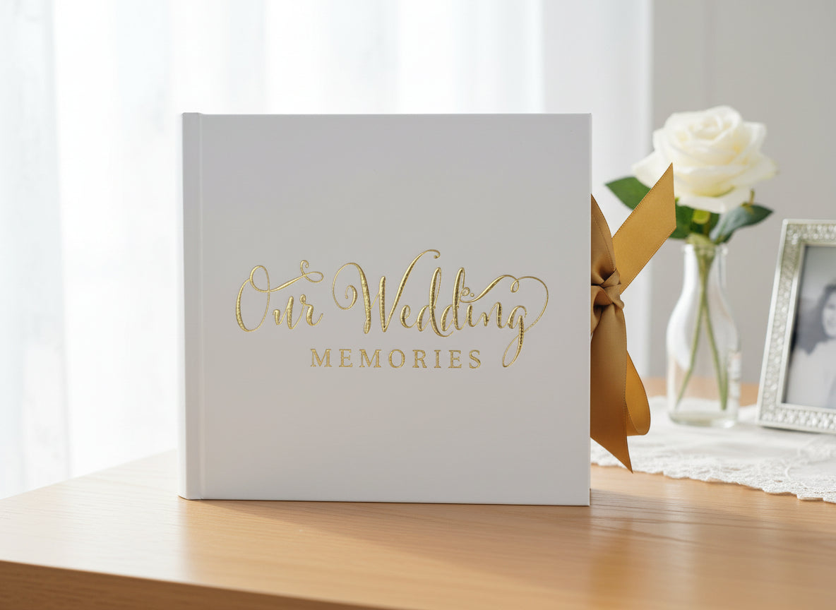 Wedding Photo Album 80 6x4" Gift With Gold Verse Design wedding photo album ukgiftstoreonline