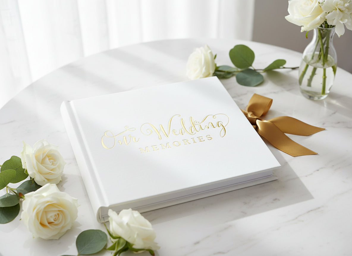 Wedding Photo Album 80 6x4" Gift With Gold Verse Design wedding photo album ukgiftstoreonline