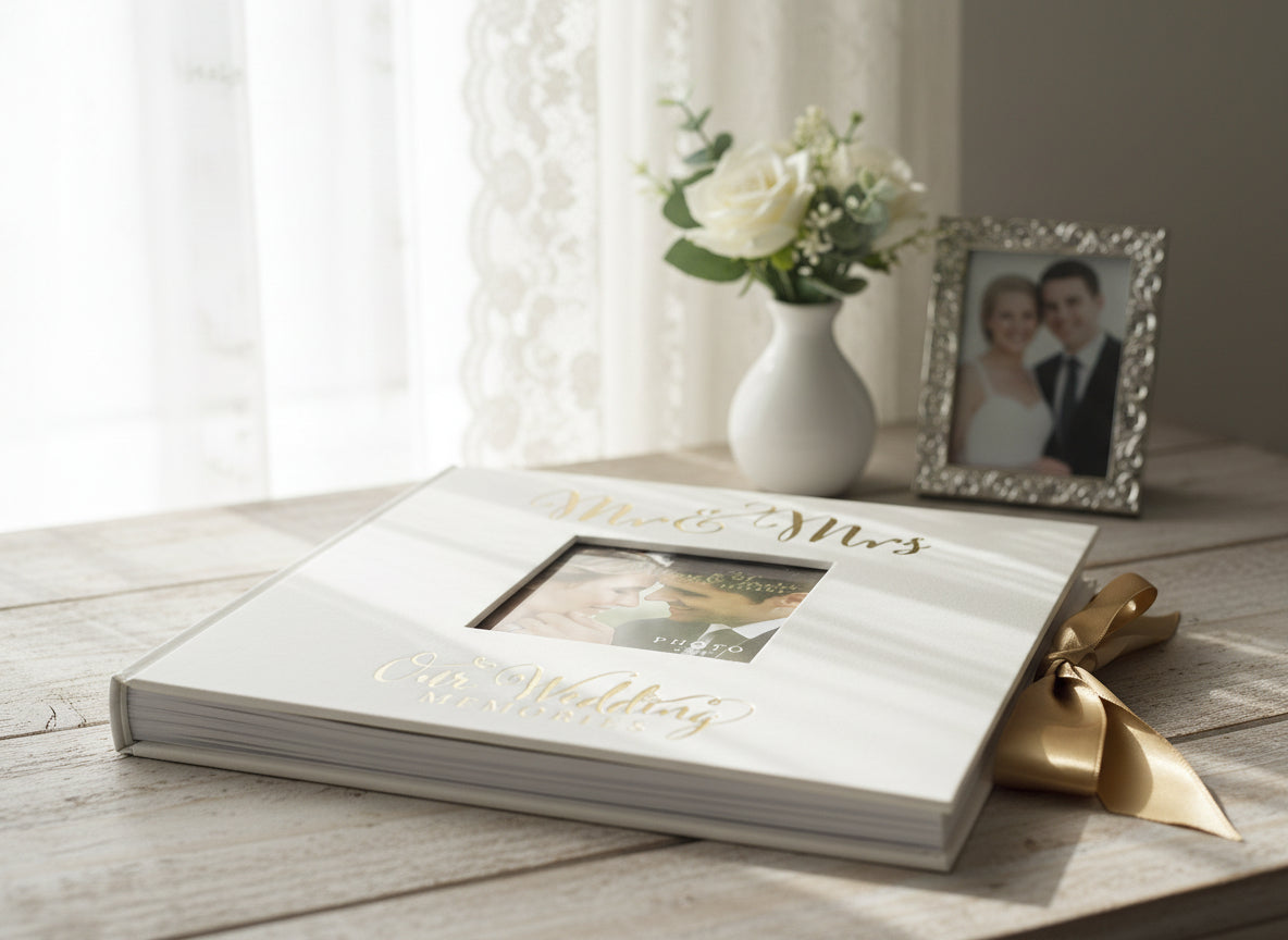 Wedding Photo Album Large 50 Capacity 6x8 Photos | Sentimental Verse Design Gift wedding photo album ukgiftstoreonline
