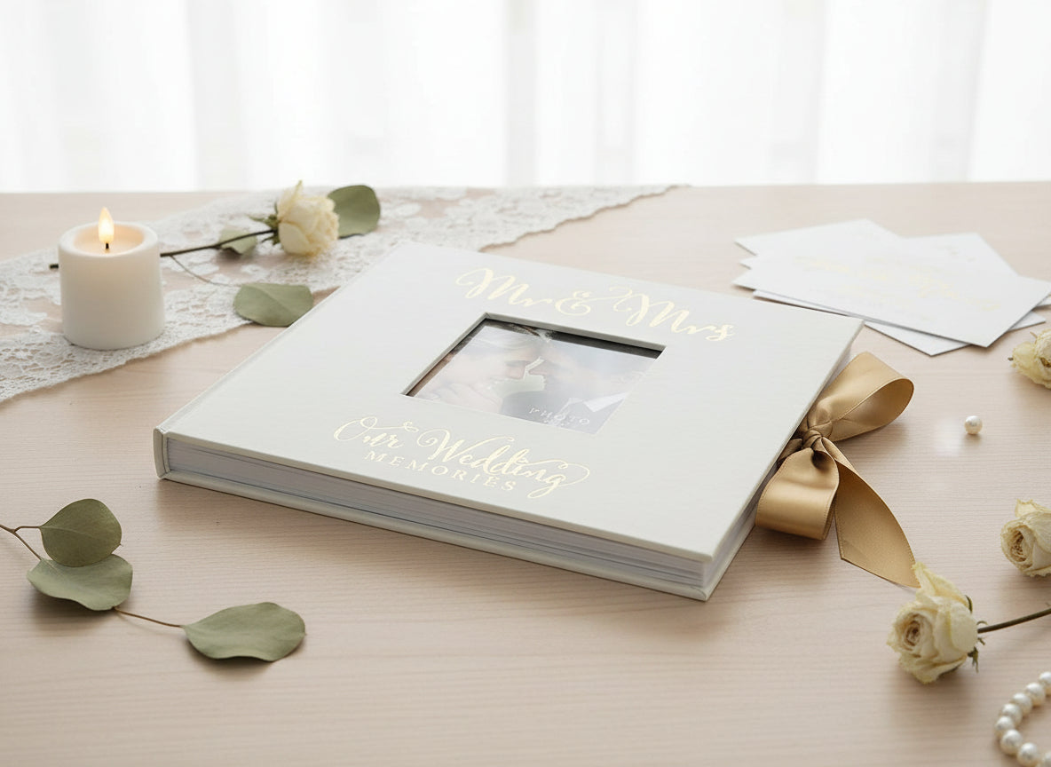 Wedding Photo Album Large 50 Capacity 6x8 Photos | Sentimental Verse Design Gift wedding photo album ukgiftstoreonline