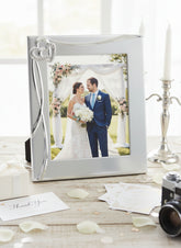 Silver Plated Wedding Frame | Crystal Embellished 8x10 Photo Frame photo frame ukgiftstoreonline