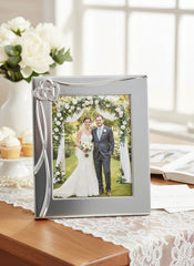 Silver Plated Wedding Frame | Crystal Embellished 8x10 Photo Frame photo frame ukgiftstoreonline