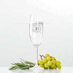 Customised Bespoke Champagne Glass Any Logo Engraved