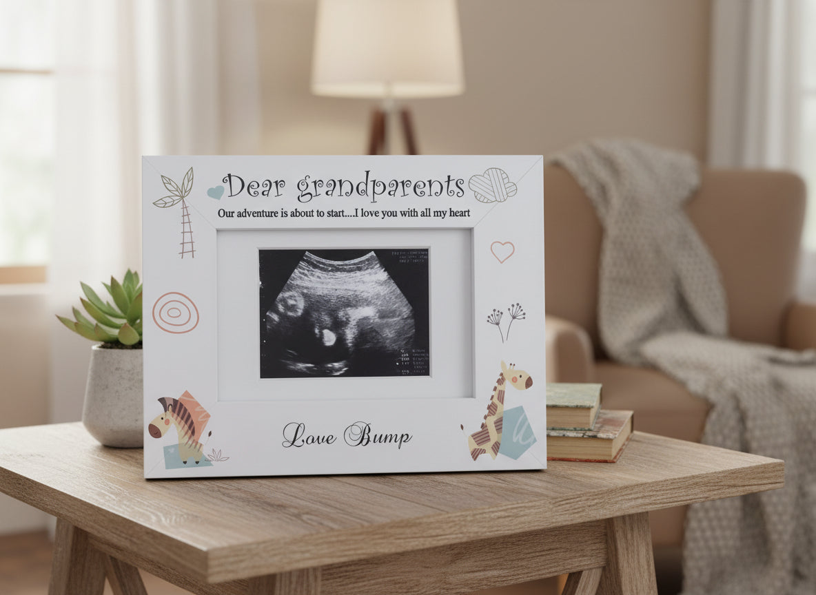 Baby Announcement Grandparents to be Scan Photo Frame Gift Baby Photo Frame ukgiftstoreonline