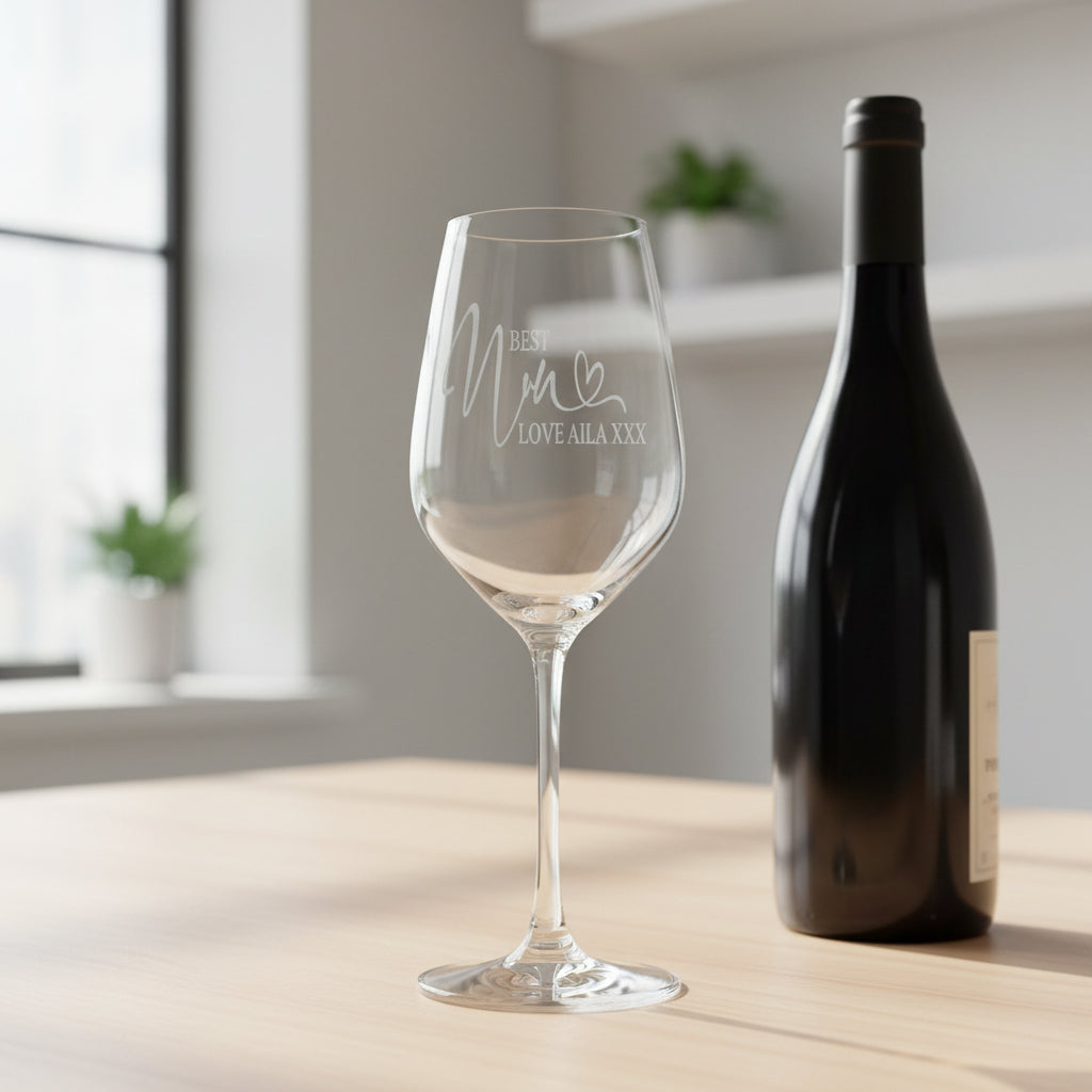 Personalised Best Nan Gift Wine Glass Boxed Personalised Wine Glasses ukgiftstoreonline