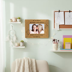 Personalised Mother & Daughter Knows No Distance Engraved Wooden Photo Frame Gift Daughter Photo Frame ukgiftstoreonline
