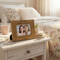Personalised Mother & Daughter Knows No Distance Engraved Wooden Photo Frame Gift Daughter Photo Frame ukgiftstoreonline
