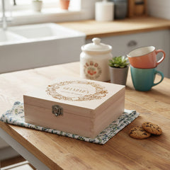 Personalised Sweets and Treats Engraved Wooden Box Personalised Gifts ukgiftstoreonline
