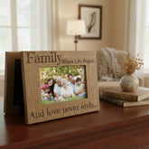 Family Where Life Begins and Love Never Ends Wooden Photo Frame Gift Family Photo frame ukgiftstoreonline