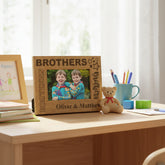 Brothers Sentiment Personalised Wooden Engraved Photo Frame Gift Brother Photo Frame ukgiftstoreonline
