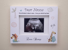 Baby Announcement Nanna to be Scan Photo Frame Gift Baby Photo Frame ukgiftstoreonline